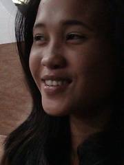 Super cute little Filipina girl enjoys horny foreigners cock