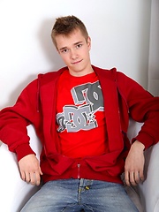 Sweet innocent smiling teen boy