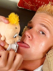Hot blonde barely legal teen boy posing