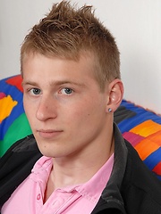 Very nice smiley gay boy getting naked and showing his perfect young body