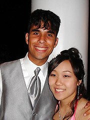 Lovable asian girlfriends fucks and gets blowjob