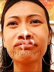 Bangkok whore gets cum from white dude