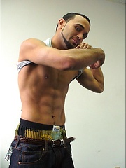 Hot latino boy from Miami Enrique strokes dick