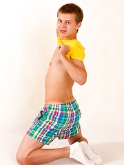 18 year old handsome guy Eugene Small shows delights