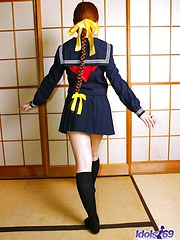 Naughty slut Akanr teases the guys when wearing her bikini