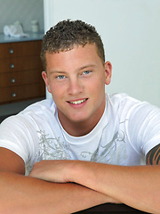 Hot jock Vance in a shower