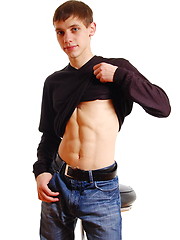 Athletic twink that will stun you with his muscles and the size of his cock